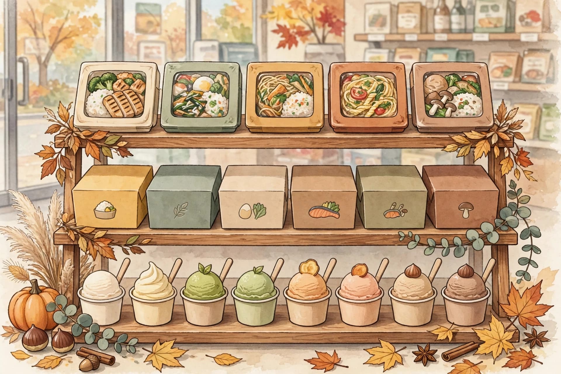 한 끼와 달콤함 사이, 신상 셋